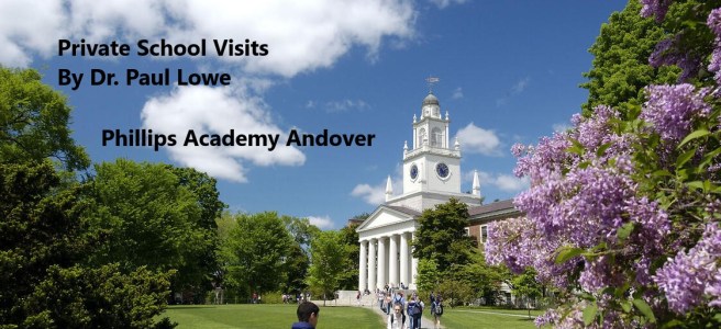 Dr Lowe Visits Phillips Academy Andover