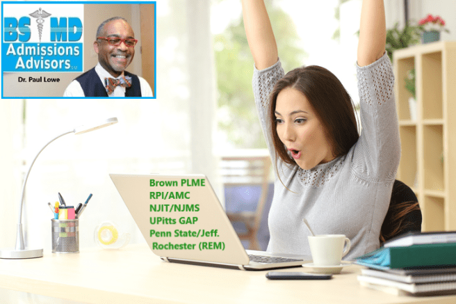 Accepted into BS_MD Programs