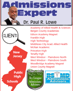 New Jersey High School BS MD Acceptances