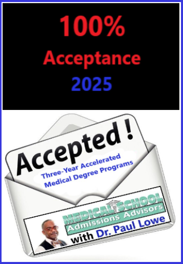 Accepted to three-year medical school programs