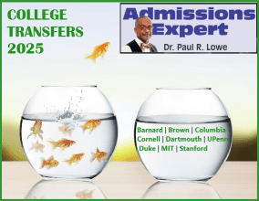 College transfer admissions acceptances Dr Lowe