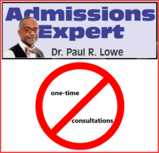 one time admissions consultation expert